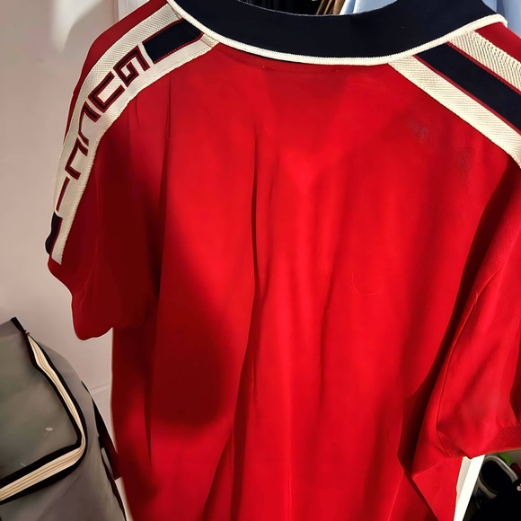 Mens Gucci Shirt size XXL Red and Tan